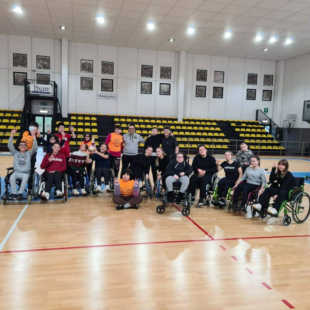 Squadra al palazzetto